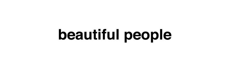 beautiful peopleのロゴ