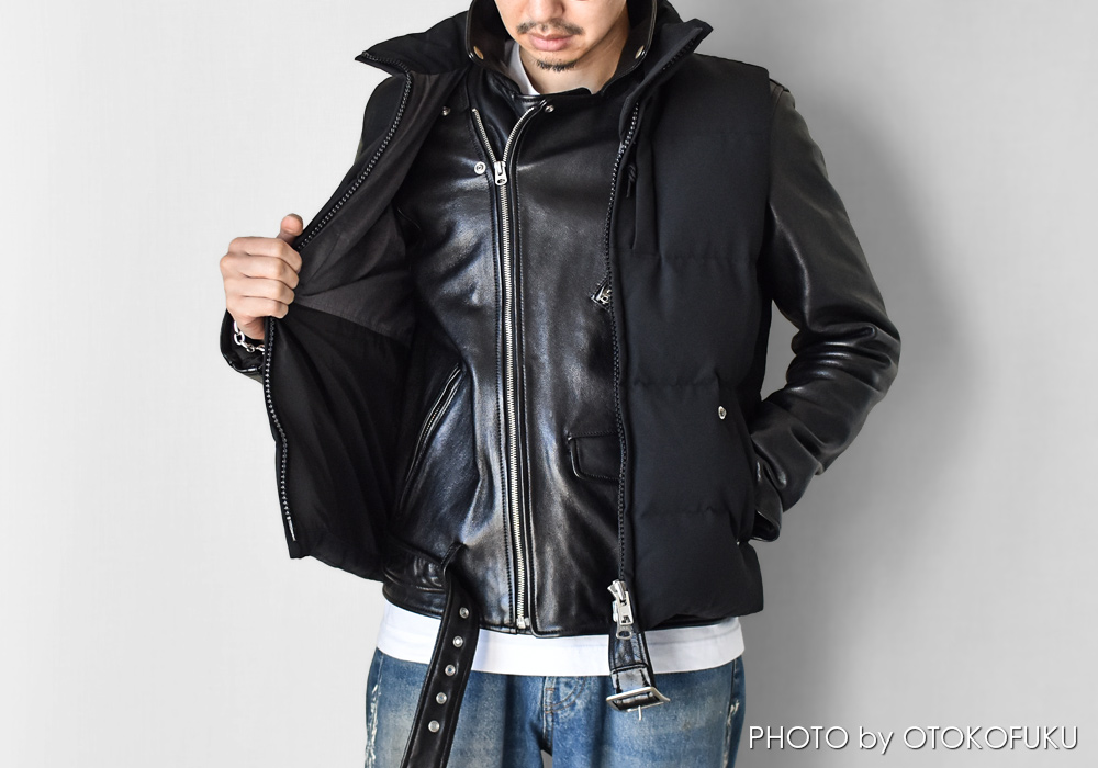 真冬でも革ジャンを着たい人へ|ダウンベストという最適解