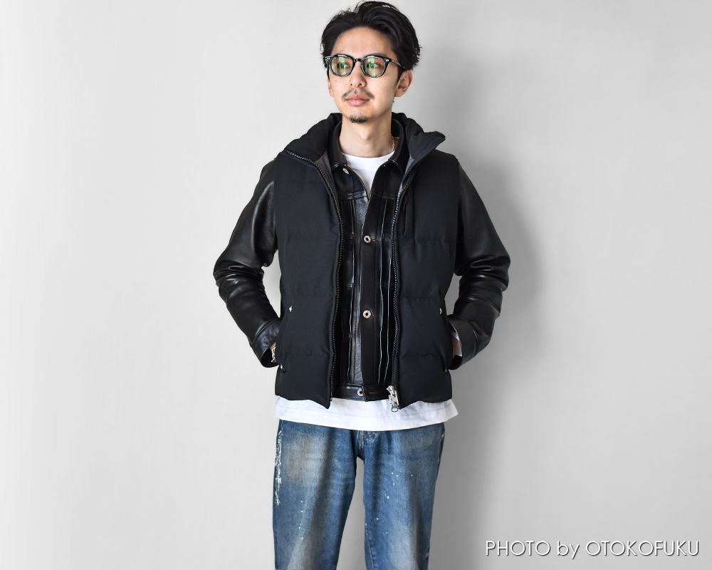 真冬でも革ジャンを着たい人へ|ダウンベストという最適解