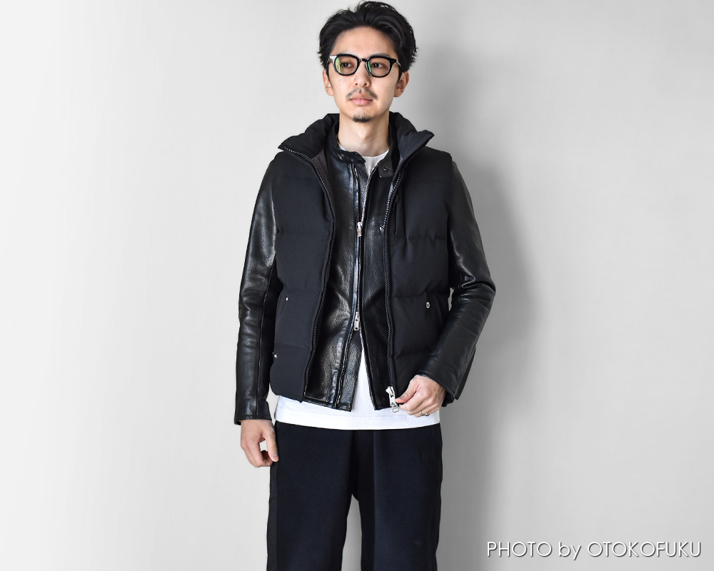 真冬でも革ジャンを着たい人へ|ダウンベストという最適解