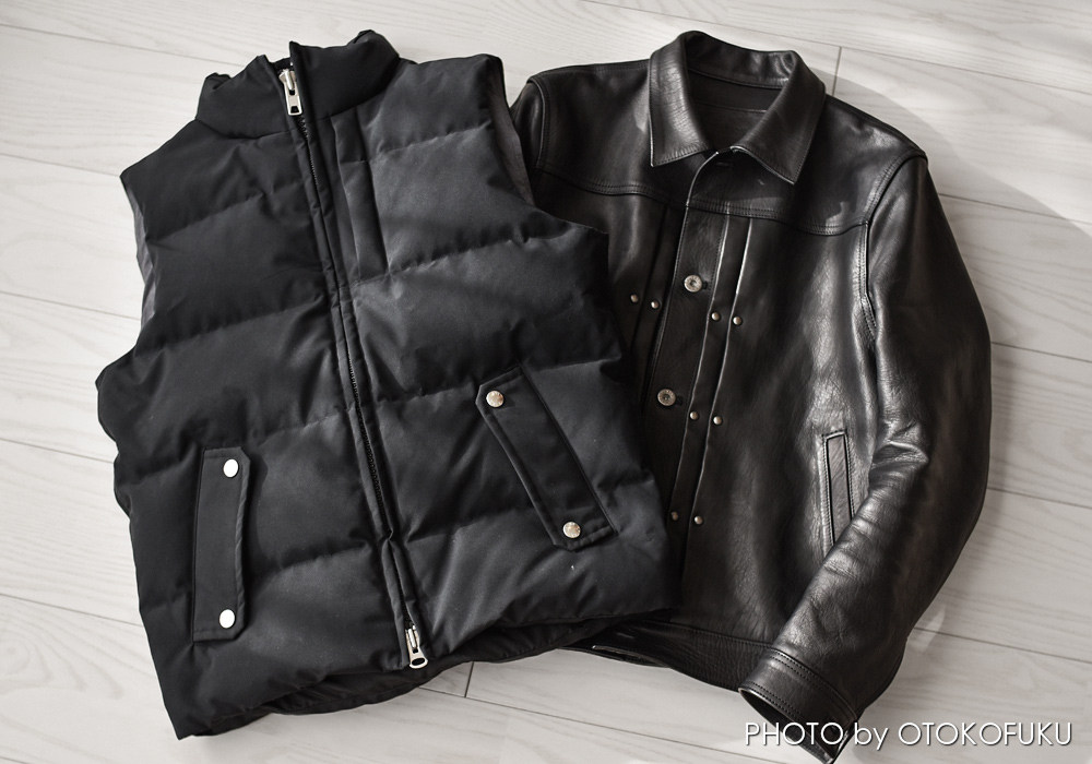 真冬でも革ジャンを着たい人へ|ダウンベストという最適解