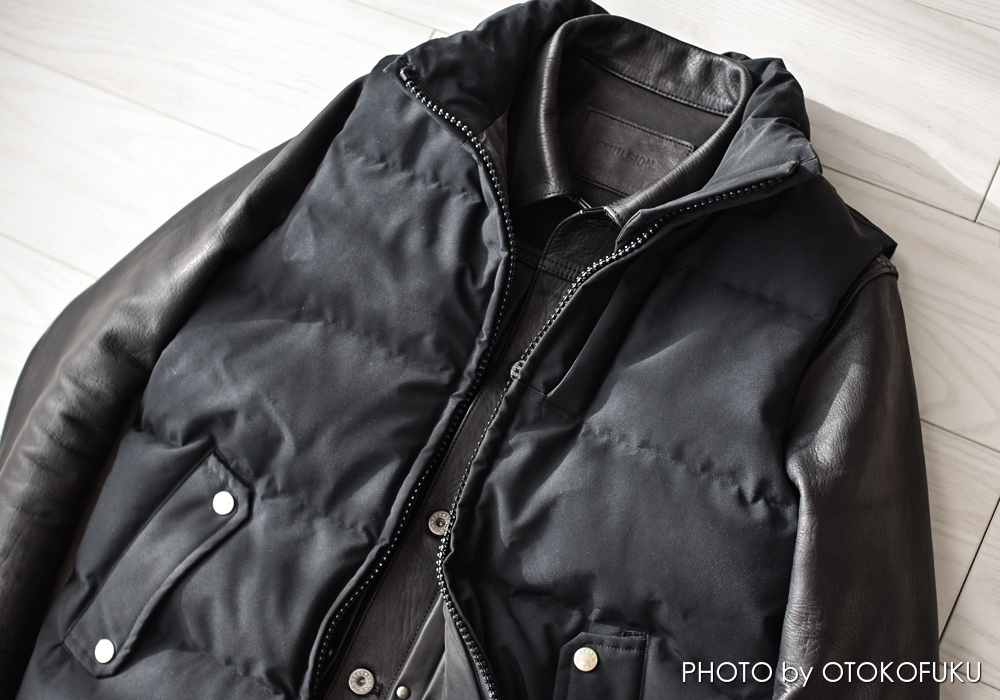 真冬でも革ジャンを着たい人へ|ダウンベストという最適解