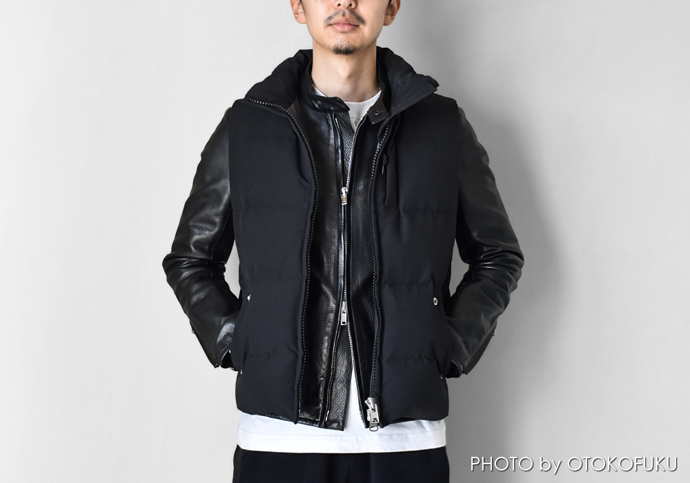真冬でも革ジャンを着たい人へ|ダウンベストという最適解