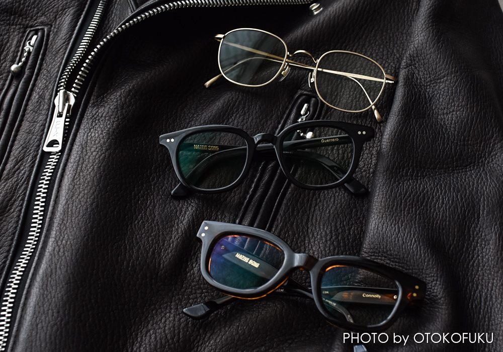 オトコフク流！革ジャンに合わせるメガネの選び方