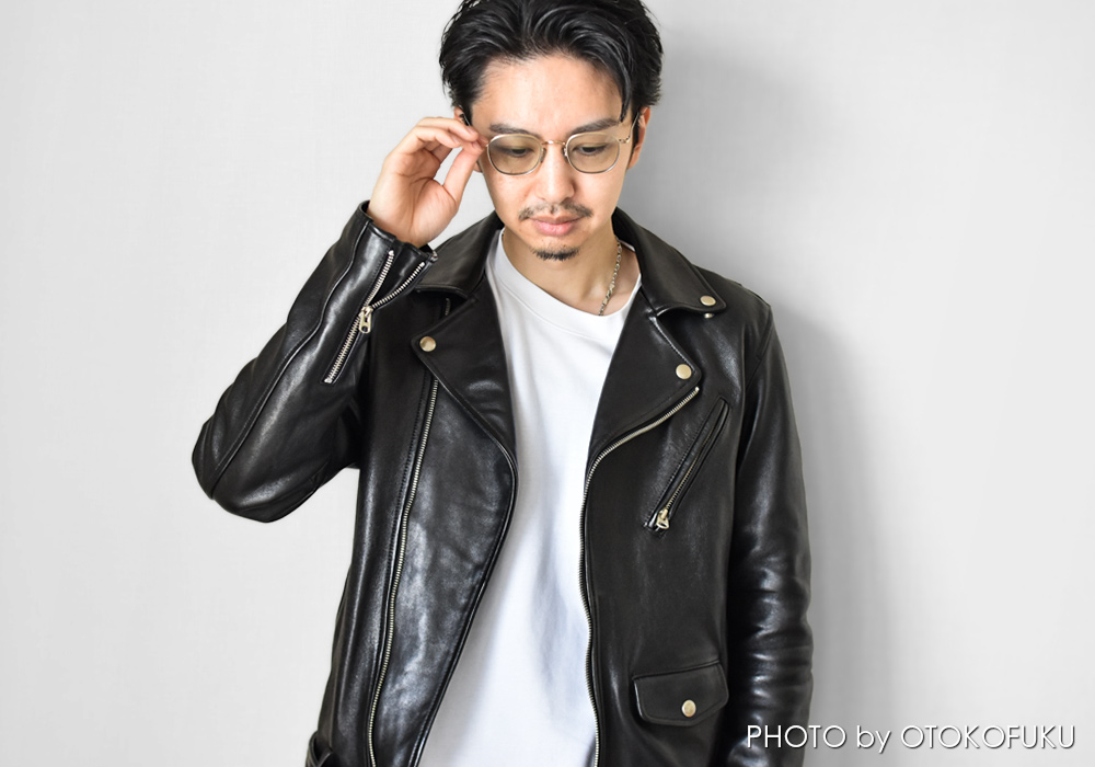 オトコフク流！革ジャンに合わせるメガネの選び方