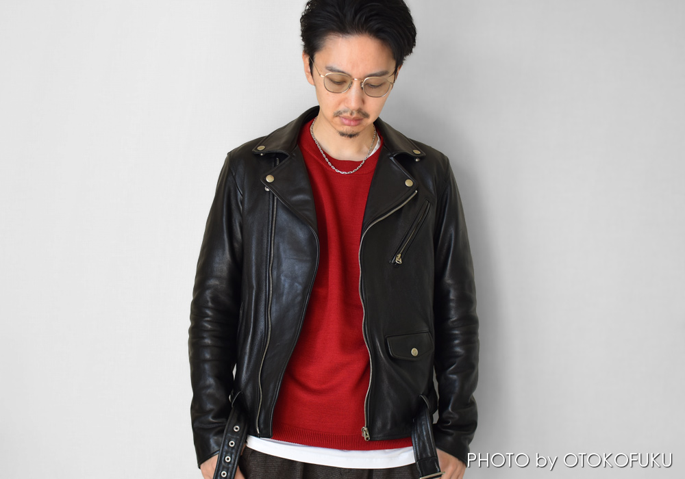 オトコフク流！革ジャンに合わせるメガネの選び方