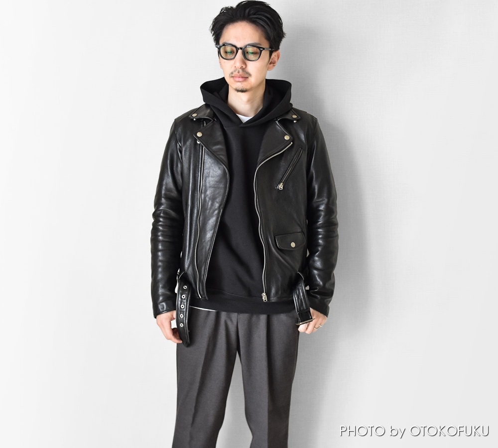 革ジャンの印象はインナーで決まる!?|冬~春の着こなし10選