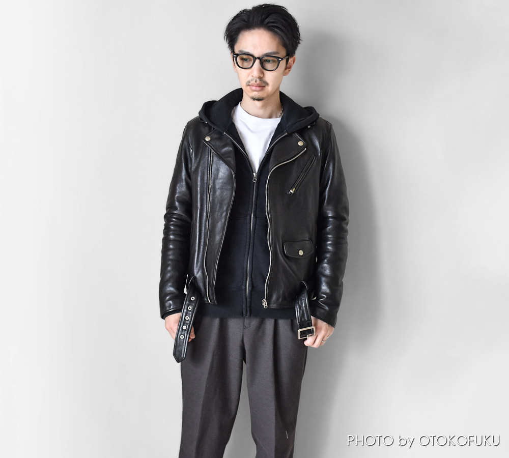 革ジャンの印象はインナーで決まる!?|冬~春の着こなし10選