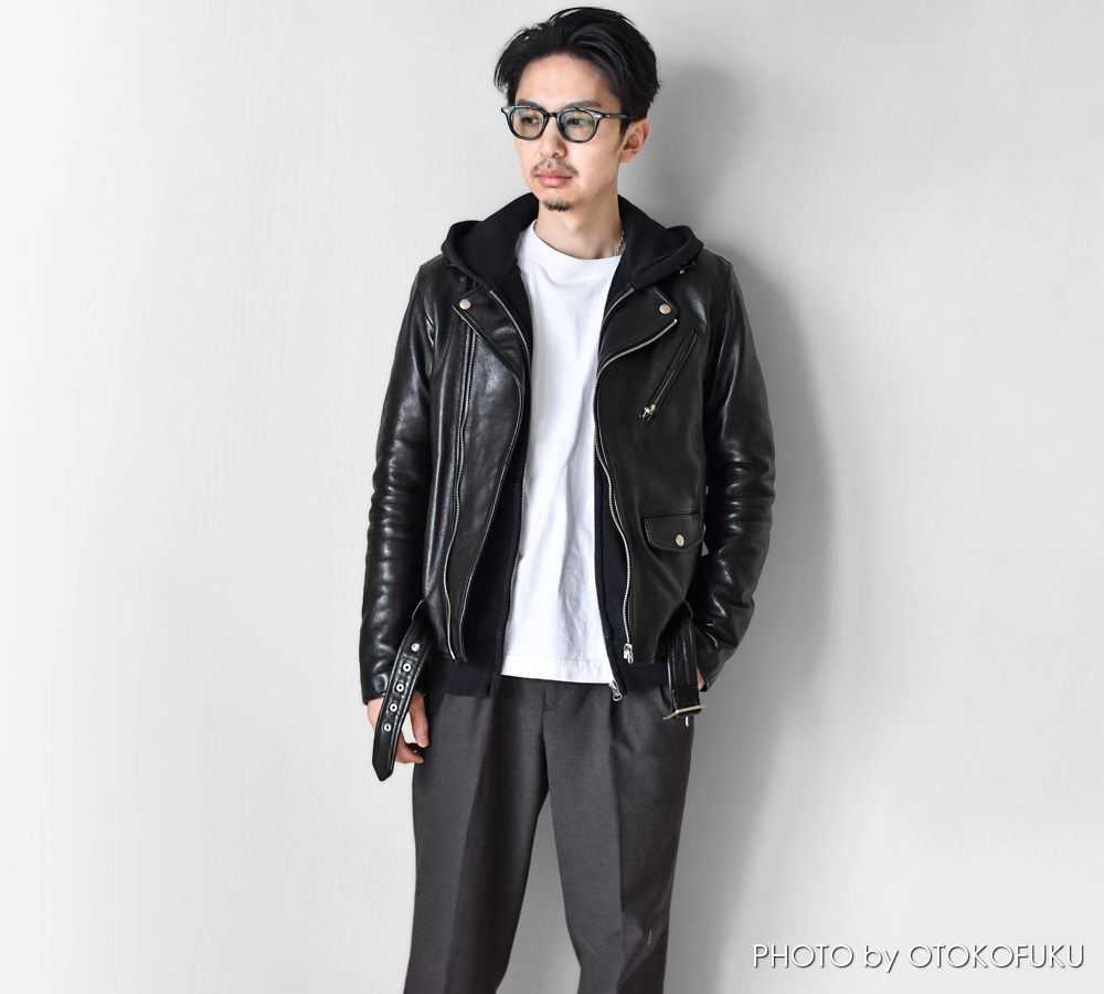 革ジャンの印象はインナーで決まる!?|冬~春の着こなし10選