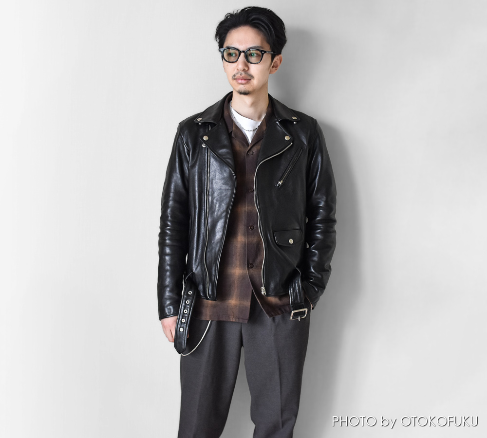 革ジャンの印象はインナーで決まる!?|冬~春の着こなし10選