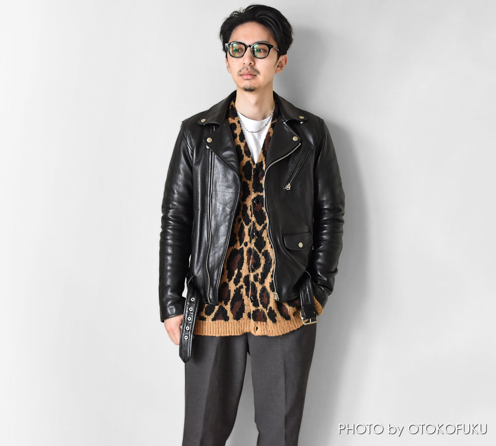 革ジャンの印象はインナーで決まる!?|冬~春の着こなし10選