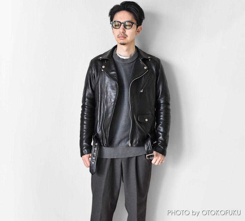 革ジャンの印象はインナーで決まる!?|冬~春の着こなし10選