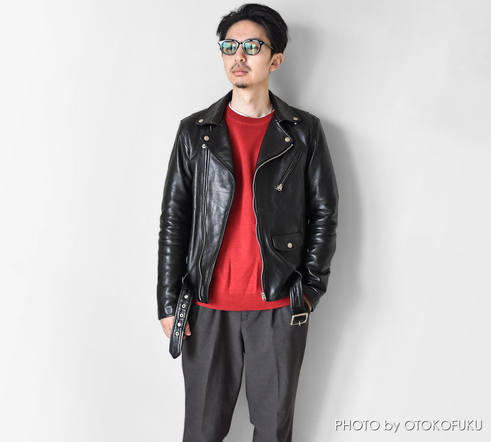 革ジャンの印象はインナーで決まる!?|冬~春の着こなし10選