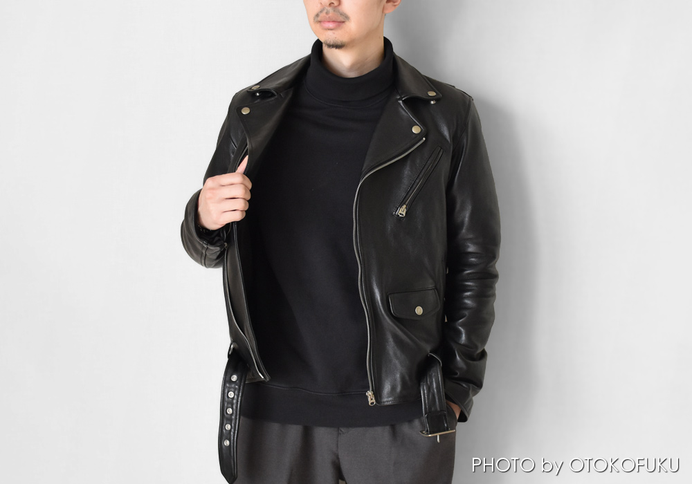 革ジャンの印象はインナーで決まる!?|冬~春の着こなし10選