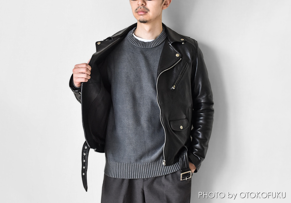革ジャンの印象はインナーで決まる!?|冬~春の着こなし10選