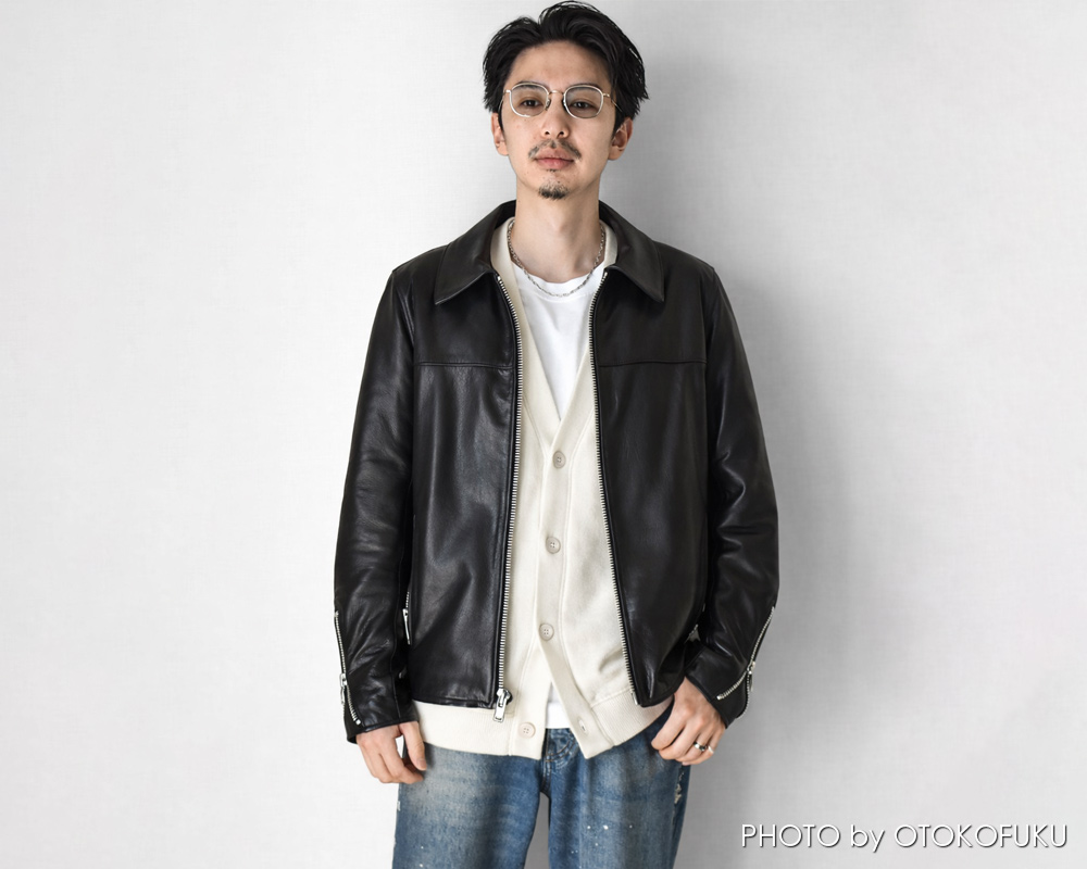 今の時期は革ジャンにスウェットがちょうどいい｜相性がいい理由とおすすめの選び方