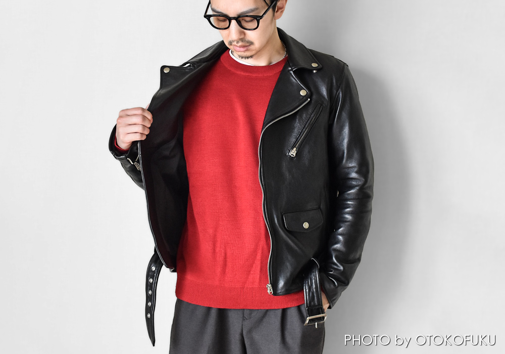 革ジャンの印象はインナーで決まる!?|冬~春の着こなし10選