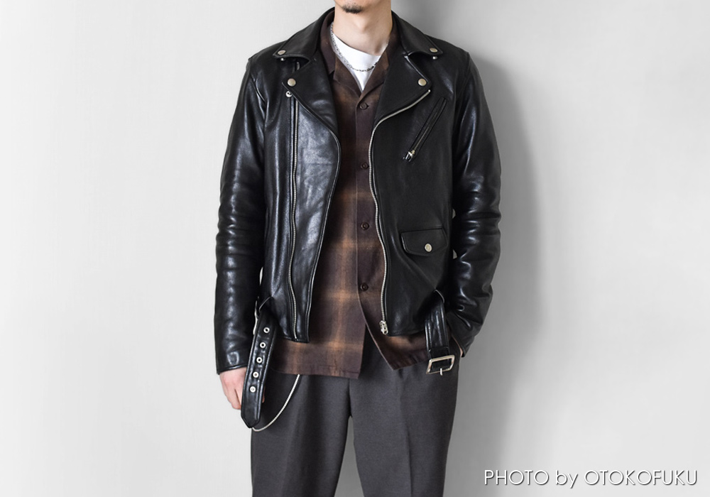 革ジャンの印象はインナーで決まる!?|冬~春の着こなし10選