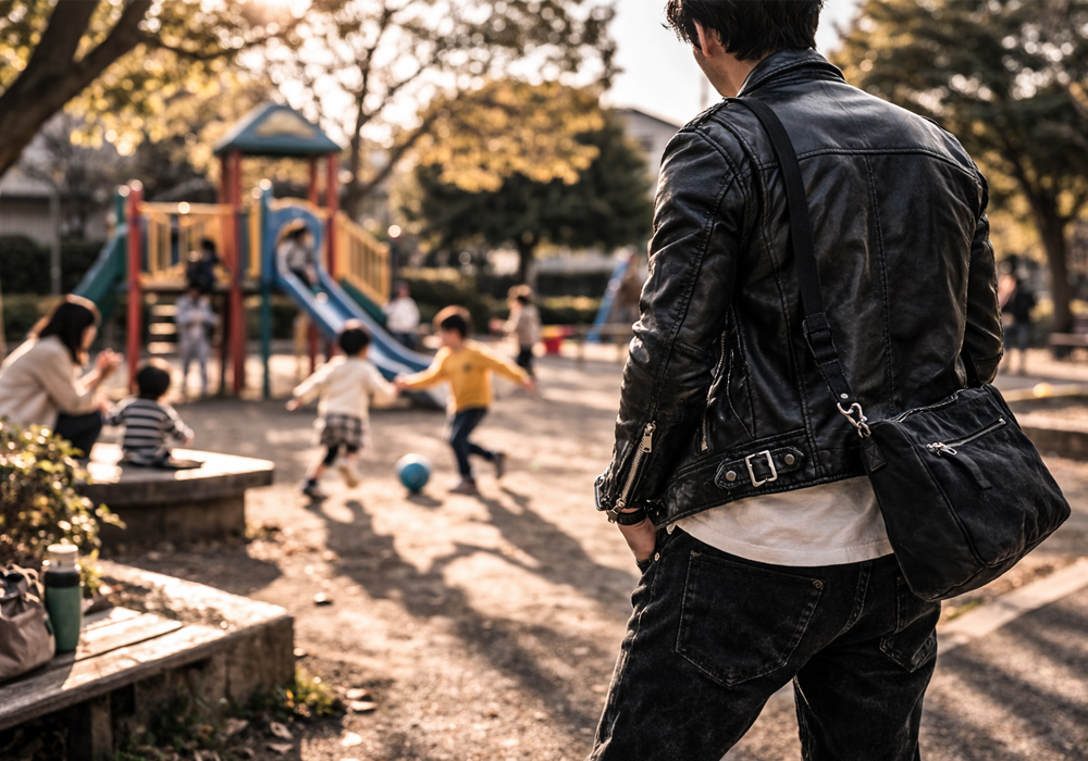 【体験談】子育て期でも革ジャンは着られる?パパが選ぶべき3つの条件