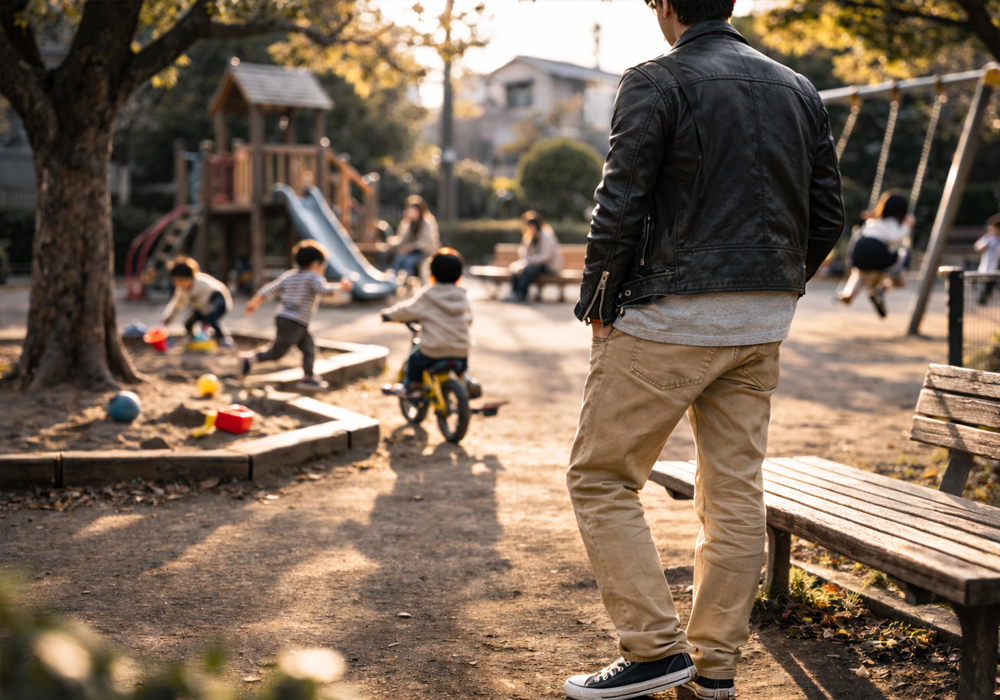 【体験談】子育て期でも革ジャンは着られる?パパが選ぶべき3つの条件